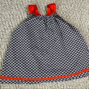 Girls size 6 Janie and Jack navy blue and white sailor top